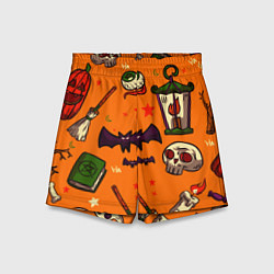 Шорты детские Время ночных существ, цвет: 3D-принт