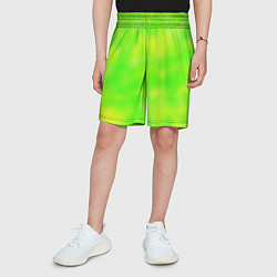 Шорты детские Цвет сочное яблоко, цвет: 3D-принт — фото 2