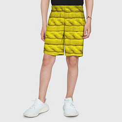 Шорты детские Жёлтый свитер - Осень-Зима 2028, цвет: 3D-принт — фото 2