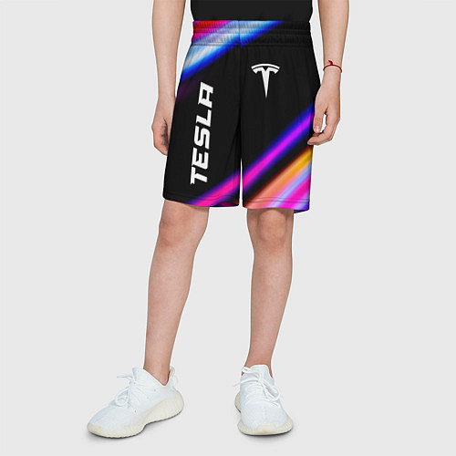 Детские шорты Tesla speed lights / 3D-принт – фото 3