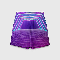 Шорты детские Вход в неоновый портал, цвет: 3D-принт