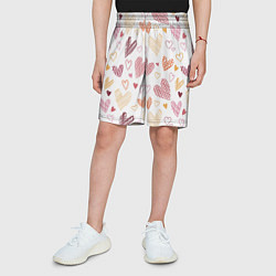 Шорты детские Hearts world, цвет: 3D-принт — фото 2