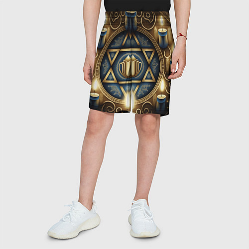 Детские шорты Ханука праздник огней / 3D-принт – фото 3