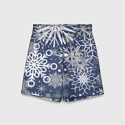 Шорты детские Волшебный снегопад, цвет: 3D-принт