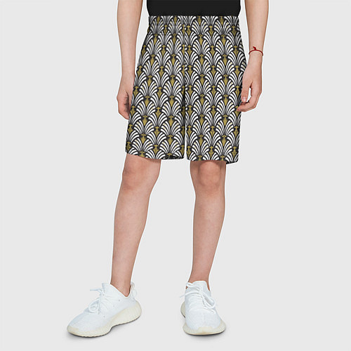Детские шорты Ар деко геометрический дизайн / 3D-принт – фото 3