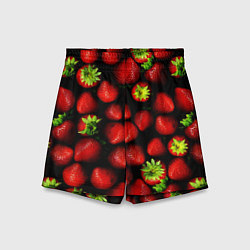 Шорты детские Клубничка - ягоды, цвет: 3D-принт