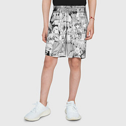 Шорты детские Переродившись в другом мире я создам легенду о сил, цвет: 3D-принт — фото 2