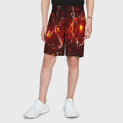 Детские шорты Лавовое стекло / 3D-принт – фото 3