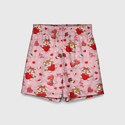 Шорты детские Влюбленные тигрята, цвет: 3D-принт