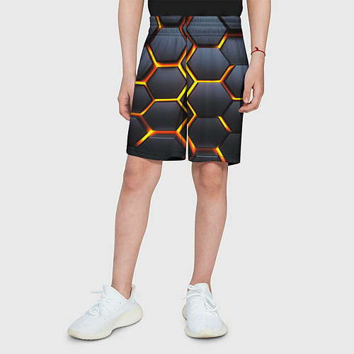 Детские шорты Плиты брони / 3D-принт – фото 3