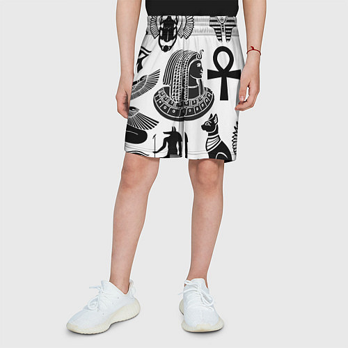 Детские шорты Египетские знаки / 3D-принт – фото 3