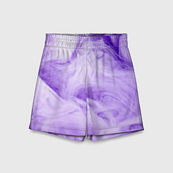 Шорты детские Абстрактный фиолетовый облачный дым, цвет: 3D-принт