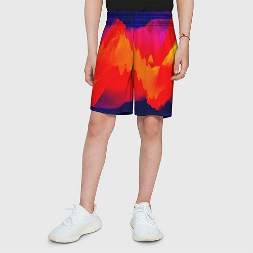 Детские шорты Битва полигонов нейростеть / 3D-принт – фото 3