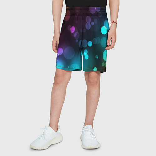 Детские шорты Абстракция блики / 3D-принт – фото 3