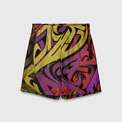 Шорты детские Calligraphic style, цвет: 3D-принт