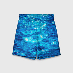 Шорты детские Текстура воды, цвет: 3D-принт