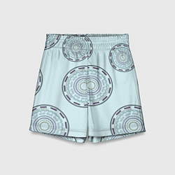 Шорты детские Круговой орнамент, цвет: 3D-принт
