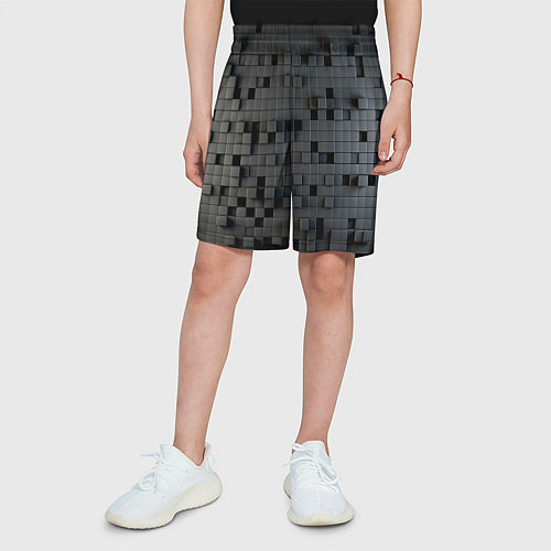 Детские шорты Digital pixel black / 3D-принт – фото 3