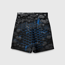 Детские шорты Взрыв синих плит