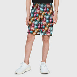 Шорты детские Сочный узор из мороженного, цвет: 3D-принт — фото 2
