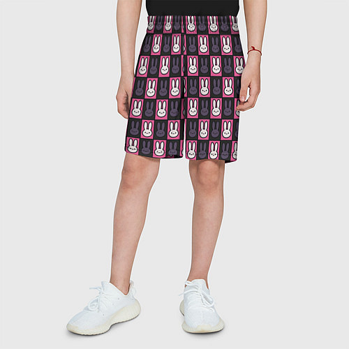 Детские шорты Ребенок идола - Кролики паттерн / 3D-принт – фото 3