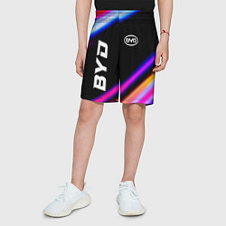 Шорты детские BYD speed lights, цвет: 3D-принт — фото 2