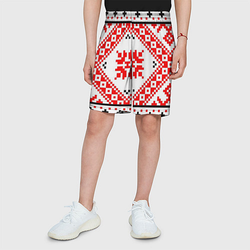 Детские шорты Удмуртский стиль / 3D-принт – фото 3