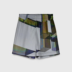 Шорты детские Геометрический коллапс, цвет: 3D-принт