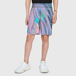 Шорты детские Атласный шёлк, цвет: 3D-принт — фото 2
