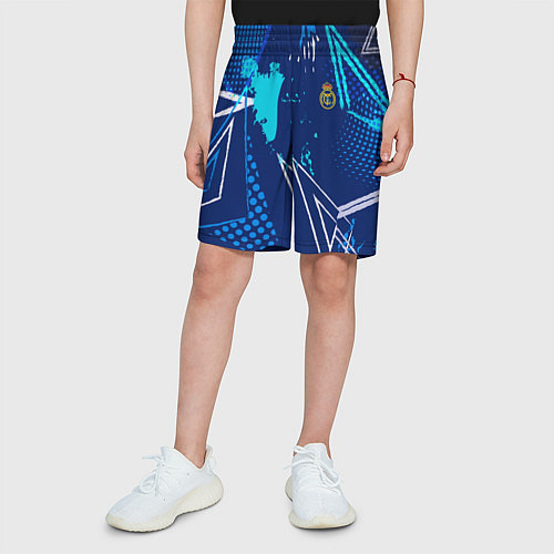Детские шорты Реал Мадрид фк эмблема / 3D-принт – фото 3