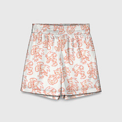 Шорты детские Паттерн Sonic, цвет: 3D-принт