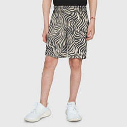 Шорты детские Зебра паттерн, цвет: 3D-принт — фото 2