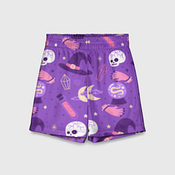 Шорты детские Ведьмин узор, цвет: 3D-принт