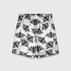 Шорты детские Butterflies - gothic pattern, цвет: 3D-принт