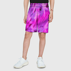 Шорты детские Розовая слизь, цвет: 3D-принт — фото 2