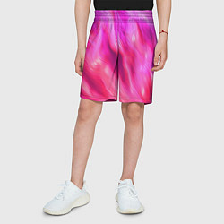 Шорты детские Pink abstract texture, цвет: 3D-принт — фото 2