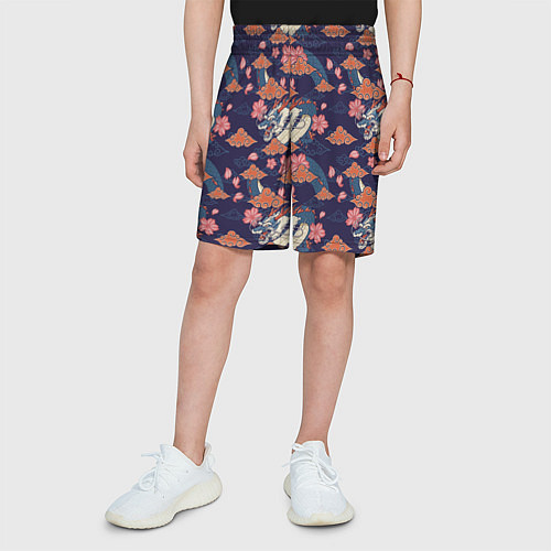 Детские шорты Паттерн китайский дракон / 3D-принт – фото 3