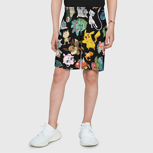 Детские шорты Пикачу и другие покемоны / 3D-принт – фото 3