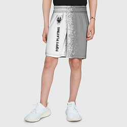 Шорты детские Poppy Playtime glitch на светлом фоне: по-вертикал, цвет: 3D-принт — фото 2