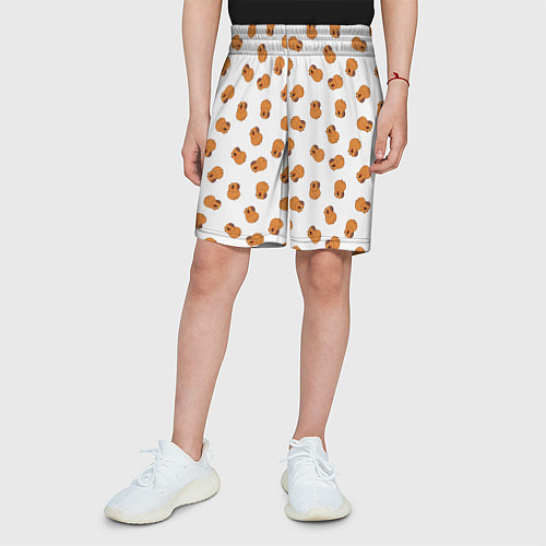 Детские шорты Мини капибары / 3D-принт – фото 3