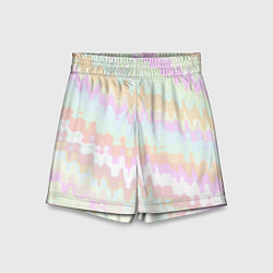 Шорты детские Размазанные бледные полосы, цвет: 3D-принт