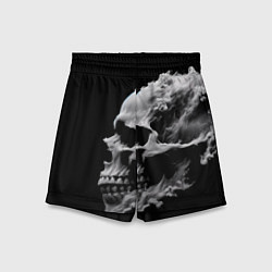 Шорты детские Дымный череп, цвет: 3D-принт