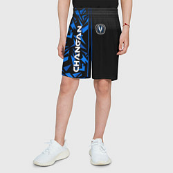 Шорты детские Changan - blue uniform, цвет: 3D-принт — фото 2