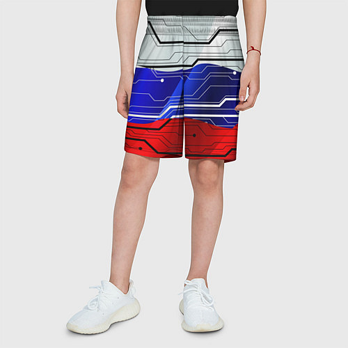 Детские шорты Символика: русский хакер / 3D-принт – фото 3