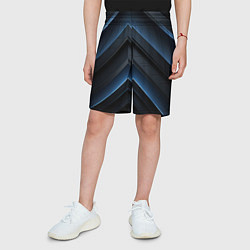 Шорты детские Синий мир абстракции, цвет: 3D-принт — фото 2