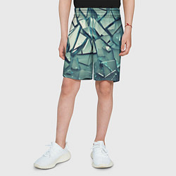 Шорты детские Битое стекло текстура, цвет: 3D-принт — фото 2