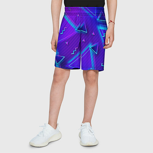 Детские шорты Neon Pattern colored / 3D-принт – фото 3