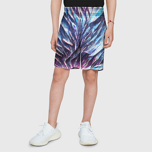 Детские шорты Синий драгоценный камень / 3D-принт – фото 3