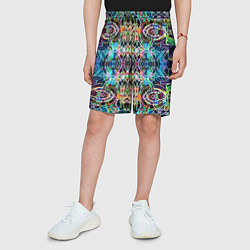 Шорты детские Фрактальный орнамент, цвет: 3D-принт — фото 2