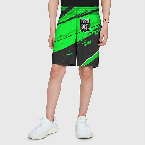 Детские шорты Lyon sport green / 3D-принт – фото 3